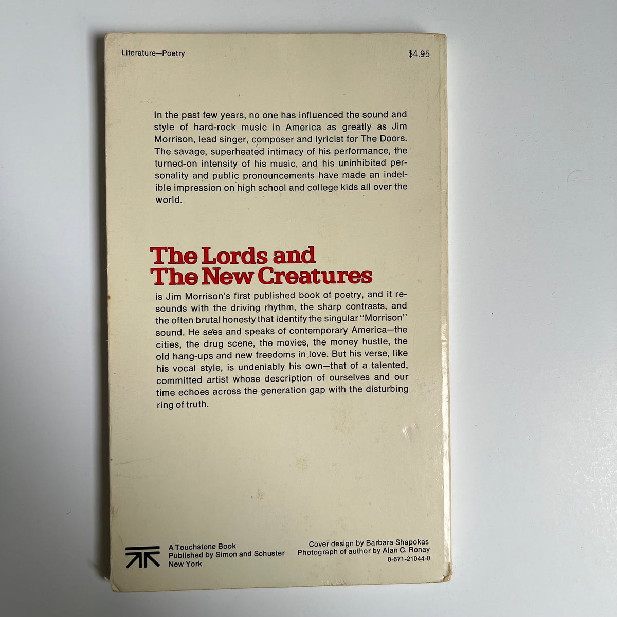 The Lords, and The New Creatures: Poetry by Jim Morrison